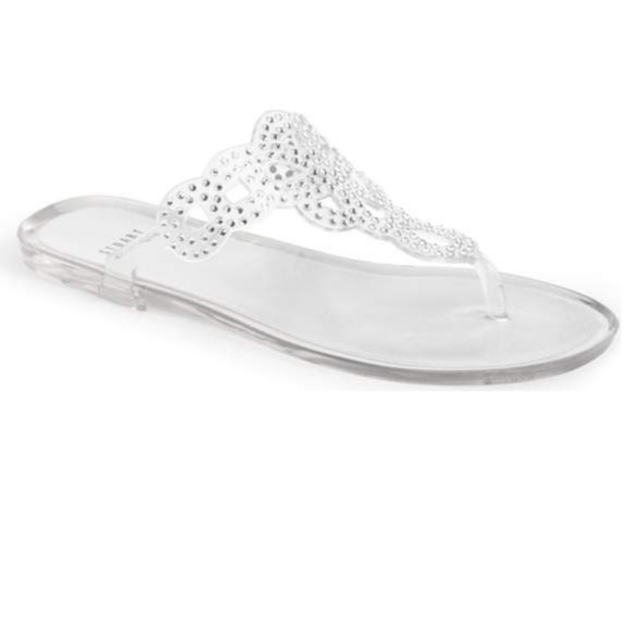 stuart weitzman crystal jelly sandals